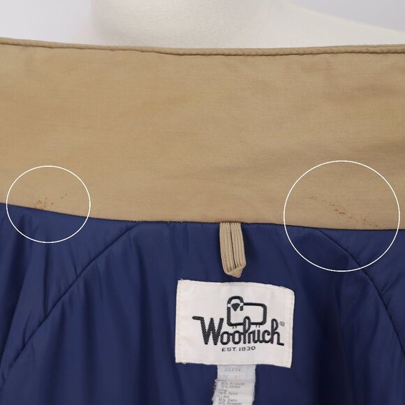 VINTAGE WOOLRICH 90's Men's Tan Coat Jacket Parka Size XL - Picture 13 of 14